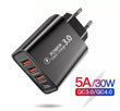 Imagen de CARGADOR 3A 3 PUERTOS USB MAS 1 PUERTO TIPO C