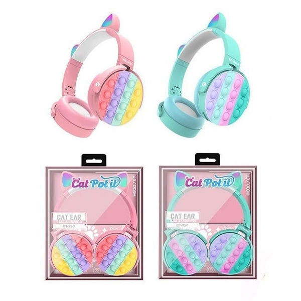 Imagen de AURICULAR GATA POP IT Bluetooth