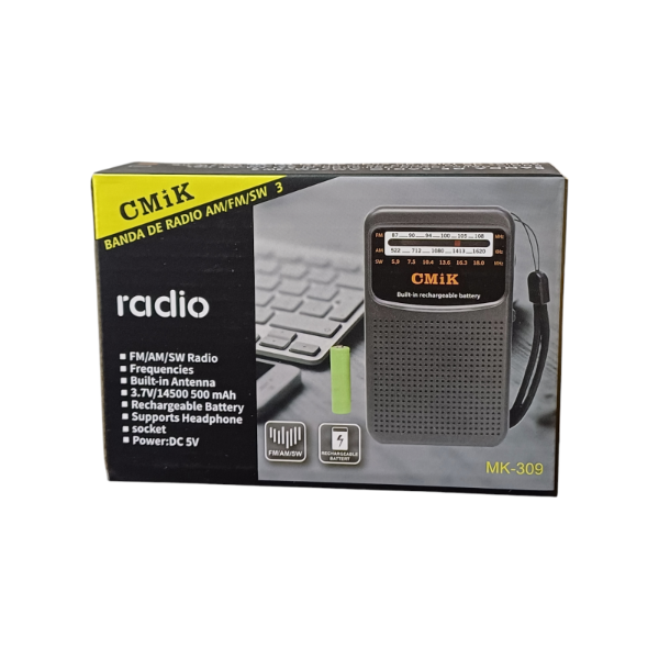Imagen de RADIO MK-308 RECARGABLE AM/FM/SW