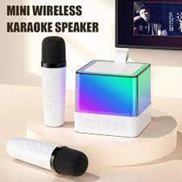 Imagen de PARLANTE KARAOKE Y LUCES CON 2 MICRO