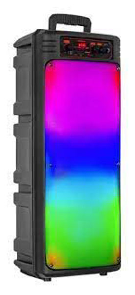 Imagen de PARLANTE KOLAV 2 x 8" recargable /microfono bt/sd/usb/fm