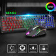 Imagen de TECLADO Y MOUSE GAMER CON LUCES LED